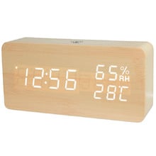 LED Digital Alarm Clock with Humidity & Temperature Display
